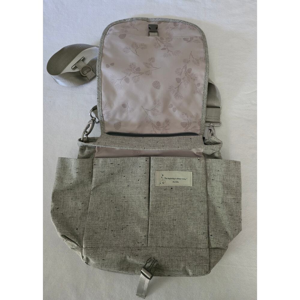 Haiku To Go Convertible Bag Eco-Friendly Messenger Style Crossbody Purse Green - Picture 4 of 11